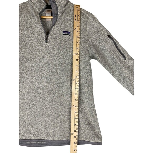 Patagonia Women's M Gray Better Sweater 1/4 Zip Fleece Pullover Jacket Outdoor - Picture 5 of 7